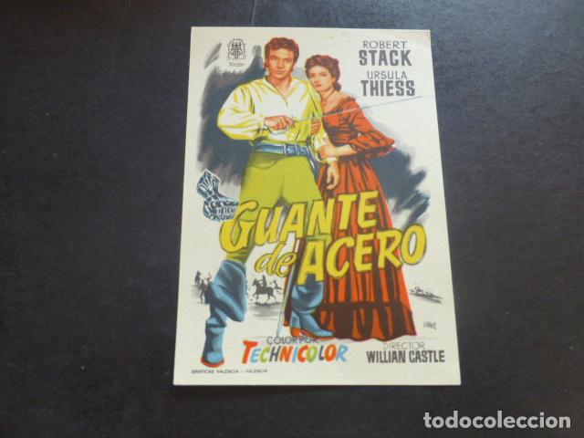 Cine: GUANTE DE ACERO PROGRAMA DE MANO SIN PUBLICIDAD - Foto 1