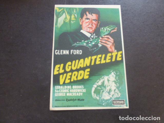 Cine: EL GUANTELETE VERDE PROGRAMA DE MANO SIN PUBLICIDAD - Foto 1
