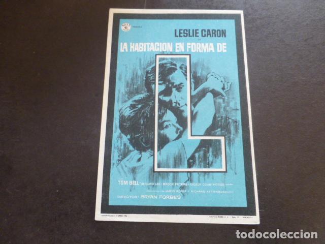 Cine: LA HABITACION EN FORMA DE L PROGRAMA DE MANO SIN PUBLICIDAD - Foto 1
