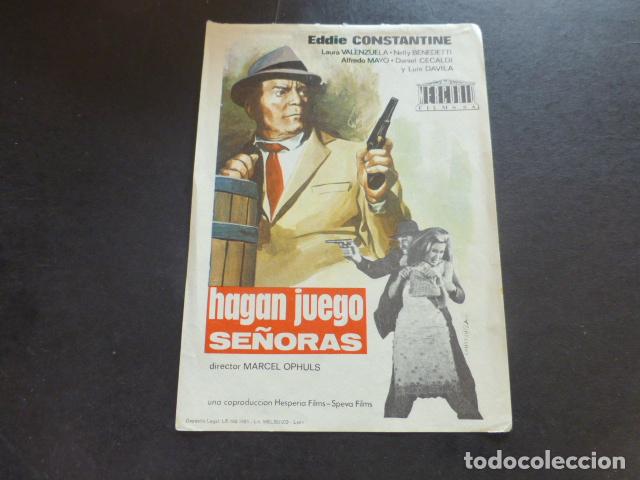 Cine: HAGAN JUEGO SE&Ntilde;ORAS PROGRAMA DE MANO SIN PUBLICIDAD - Foto 1