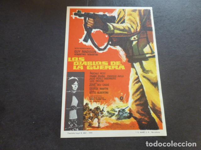 Cine: LOS DIABLOS DE LA GUERRA PROGRAMA DE MANO SIN PUBLICIDAD - Foto 1