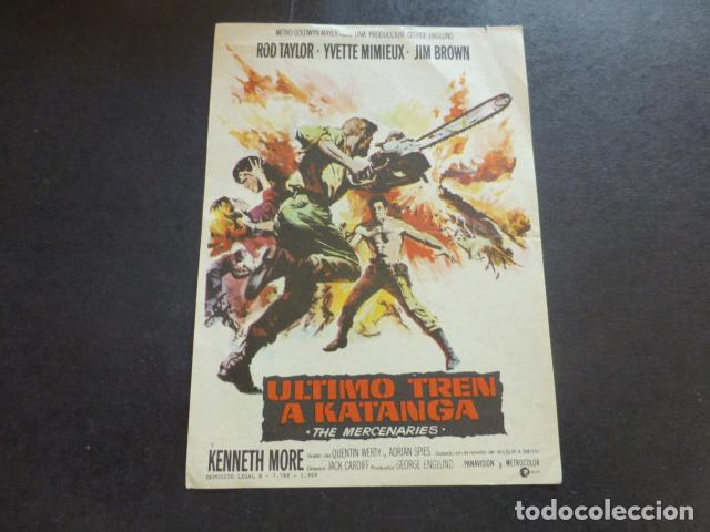 Cine: ULTIMO TREN A KATANGA PROGRAMA DE MANO SIN PUBLICIDAD - Foto 1