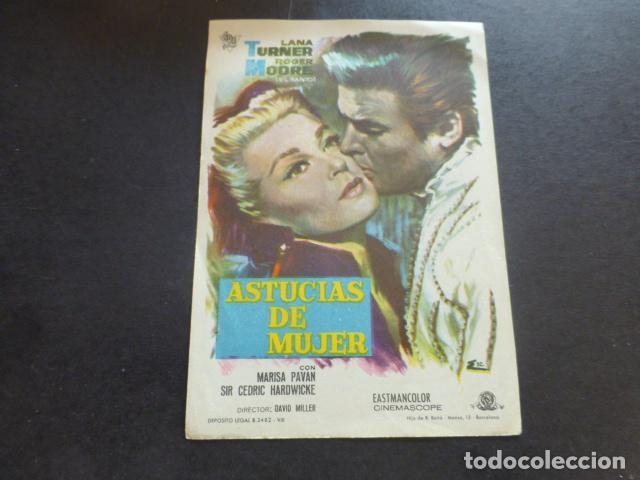 Cine: ASTUCIAS DE MUJER PROGRAMA DE MANO SIN PUBLICIDAD - Foto 1