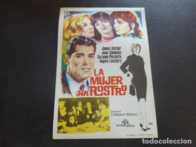 Cine: LA MUJER SIN ROSTRO PROGRAMA DE MANO SIN PUBLICIDAD - Foto 1