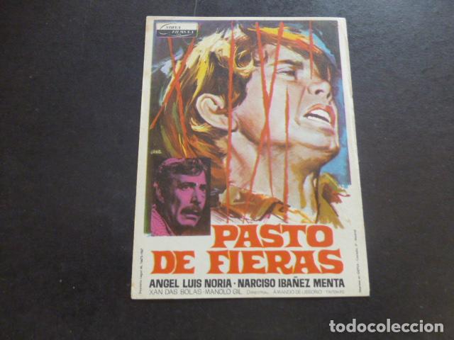 Cine: PASTO DE FIERAS PROGRAMA DE MANO SIN PUBLICIDAD - Foto 1
