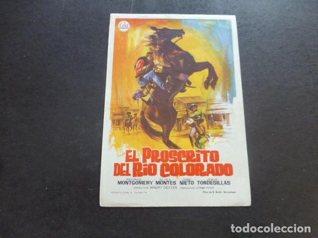 Cine: EL PROSCRITO DEL RIO COLORADO PROGRAMA DE MANO SIN PUBLICIDAD - Foto 1