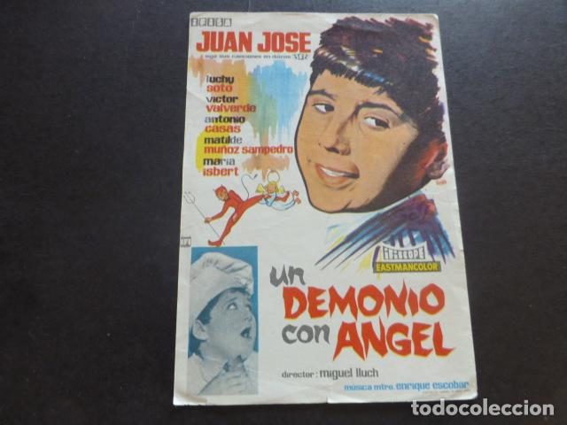 Cine: UN DEMONIO CON ANGEL PROGRAMA DE MANO SIN PUBLICIDAD - Foto 1