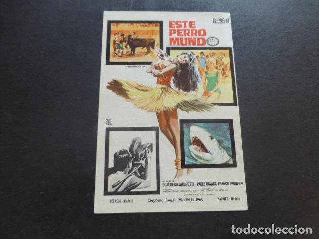 Cine: ESTE PERRO MUNDO PROGRAMA DE MANO SIN PUBLICIDAD - Foto 1