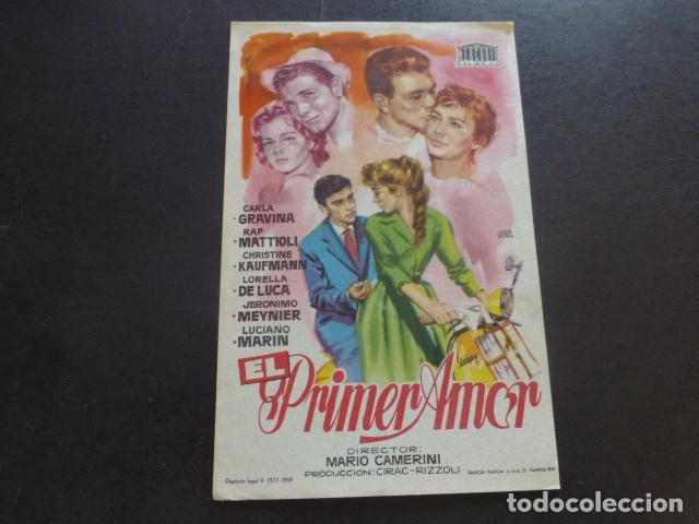 Cine: EL PRIMER AMOR PROGRAMA DE MANO SIN PUBLICIDAD - Foto 1