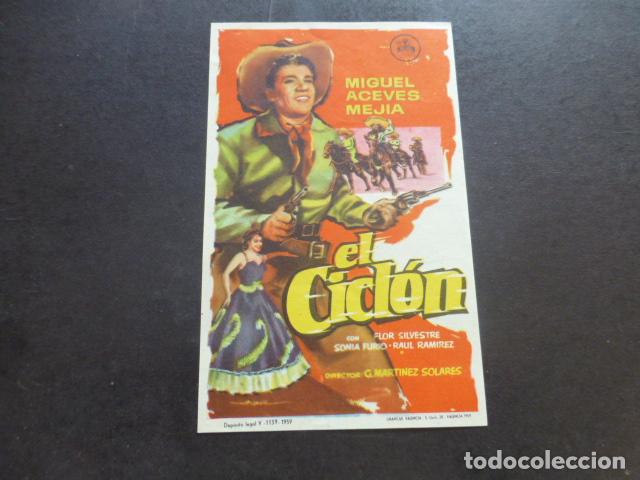 Cine: EL CICLON PROGRAMA DE MANO SIN PUBLICIDAD - Foto 1