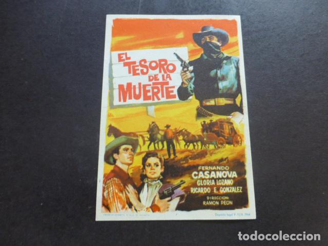 Cine: EL TESORO DE LA MUERTE PROGRAMA DE MANO SIN PUBLICIDAD - Foto 1