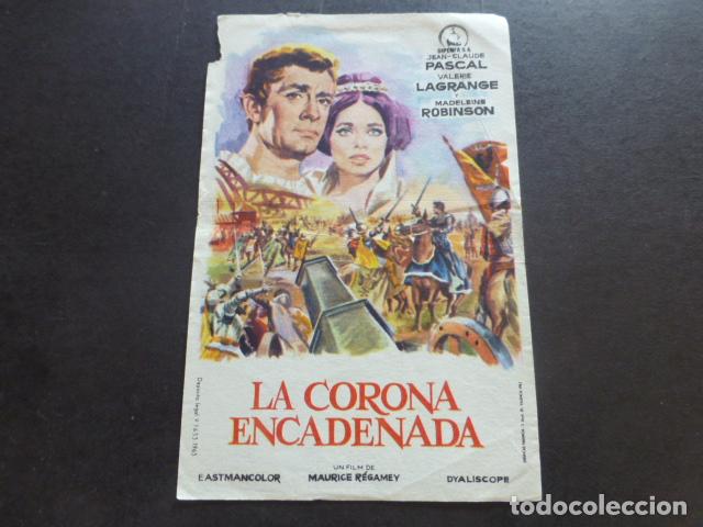 Cine: LA CORONA ENCADENADA PROGRAMA DE MANO SIN PUBLICIDAD - Foto 1