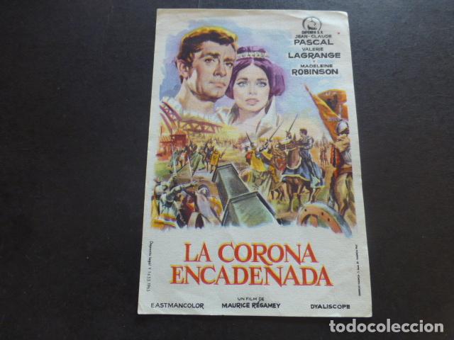 Cine: LA CORONA ENCADENADA PROGRAMA DE MANO SIN PUBLICIDAD - Foto 1