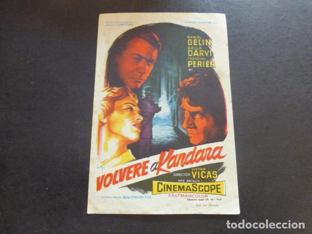 Cine: VOLVERE A KANDARA PROGRAMA DE MANO SIN PUBLICIDAD - Foto 1