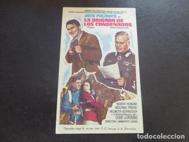Cine: LA BRIGADA DE LOS CONDENADOS PROGRAMA DE MANO SIN PUBLICIDAD - Foto 1