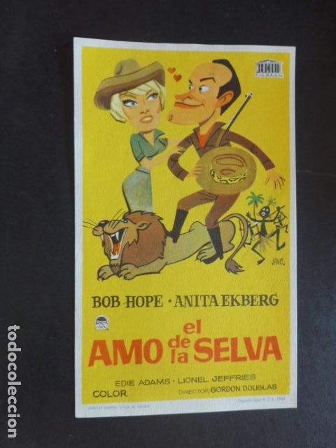 Cine: EL AMO DE LA SELVA PROGRAMA DE MANO SIN PUBLICIDAD - Foto 1
