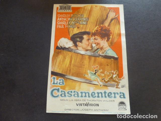 Cine: LA CASAMENTERA PROGRAMA DE MANO SIN PUBLICIDAD - Foto 1