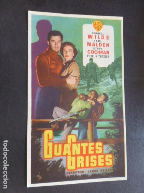 Cine: GUANTES GRISES PROGRAMA DE MANO SIN PUBLICIDAD - Foto 1