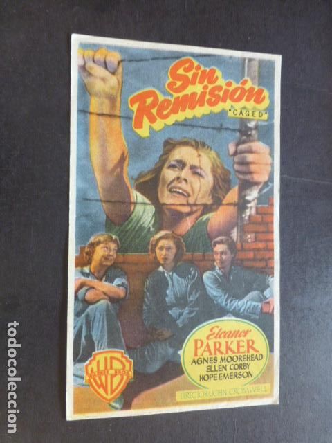 Cine: SIN REMISI&Oacute;N PROGRAMA DE MANO SIN PUBLICIDAD - Foto 1