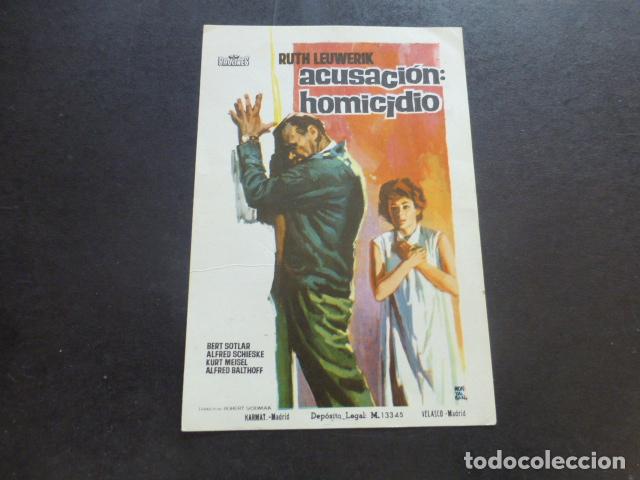Cine: ACUSACION: HOMICIDIO PROGRAMA DE MANO SIN PUBLICIDAD - Foto 1