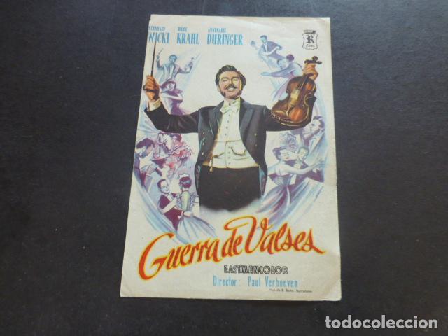 Cine: GUERRA DE VALSES PROGRAMA DE MANO SIN PUBLICIDAD - Foto 1