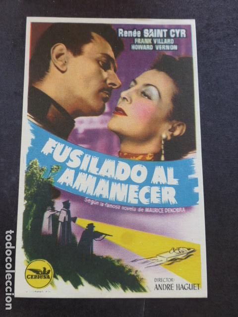Cine: FUSILADO AL AMANECER PROGRAMA DE MANO SIN PUBLICIDAD - Foto 1