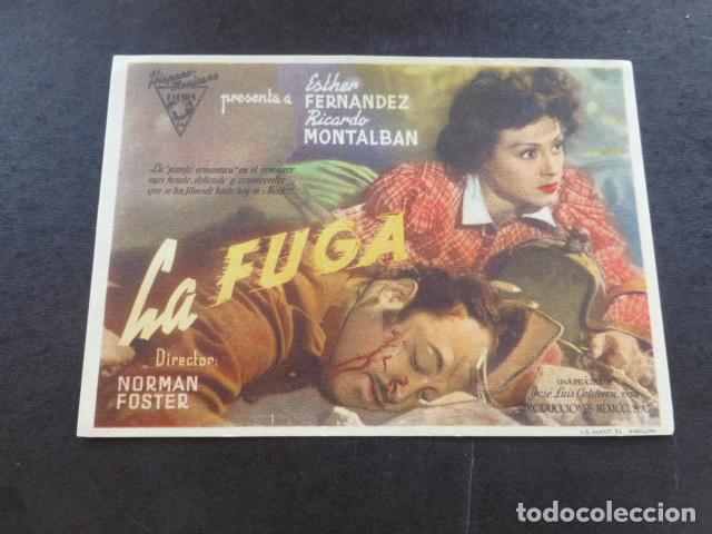 Cine: LA FUGA PROGRAMA DE MANO SIN PUBLICIDAD - Foto 1
