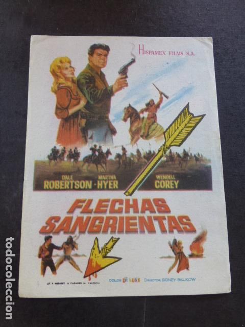 Cine: FLECHAS SANGRIENTAS PROGRAMA DE MANO SIN PUBLICIDAD - Foto 1