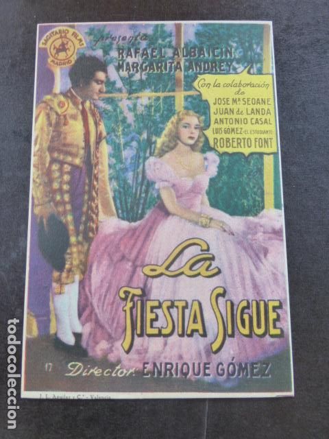 Cine: LA FIESTA SIGUE PROGRAMA DE MANO SIN PUBLICIDAD - Foto 1