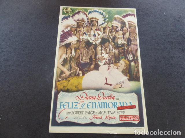 Cine: FELIZ Y ENAMORADA PROGRAMA DE MANO SIN PUBLICIDAD - Foto 1