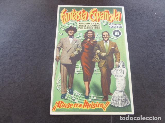Cine: FANTASIA ESPA&Ntilde;OLA PROGRAMA DE MANO SIN PUBLICIDAD - Foto 1