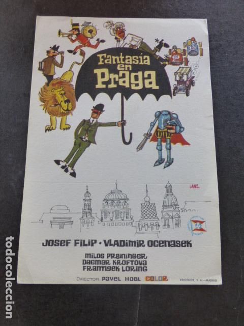 Cine: FANTASIA EN PRAGA PROGRAMA DE MANO SIN PUBLICIDAD - Foto 1