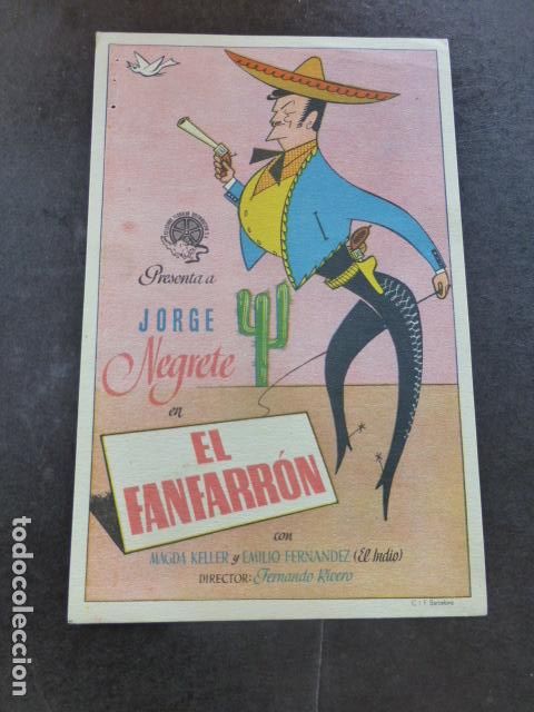 Cine: EL FANFARRON PROGRAMA DE MANO SIN PUBLICIDAD - Foto 1