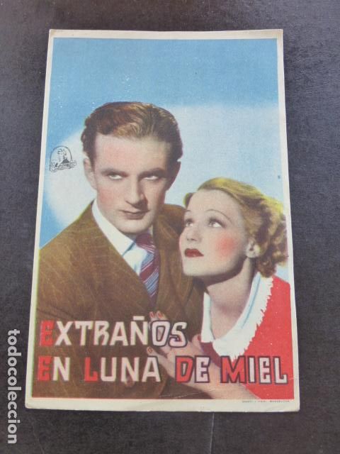 Cine: EXTRA&Ntilde;OS EN LUNA DE MIEL PROGRAMA DE MANO SIN PUBLICIDAD - Foto 1