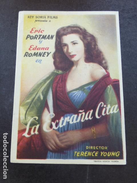 Cine: EXTRA&Ntilde;A CITA PROGRAMA DE MANO SIN PUBLICIDAD - Foto 1