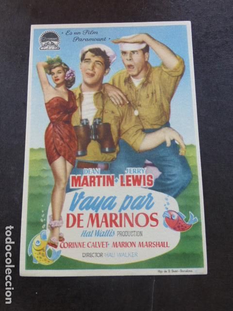 Cine: VAYA PAR DE MARINOS PROGRAMA DE MANO SIN PUBLICIDAD - Foto 1