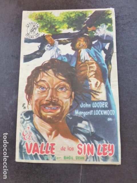 Cine: EL VALLE DE LOS SIN LEY PROGRAMA DE MANO SIN PUBLICIDAD - Foto 1