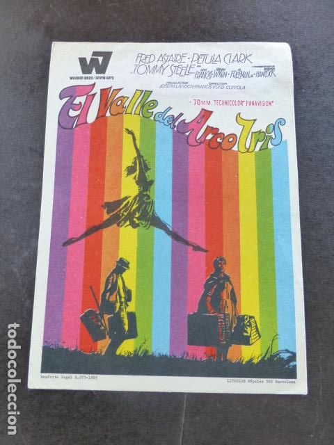 Cine: EL VALLE DEL ARCO IRIS PROGRAMA DE MANO SIN PUBLICIDAD - Foto 1