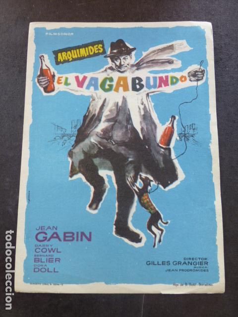 Cine: ARQUIMIDES EL VAGABUNDO PROGRAMA DE MANO SIN PUBLICIDAD - Foto 1