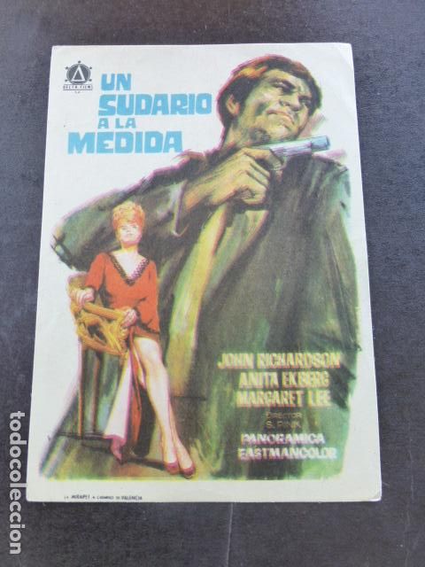Cine: UN SUDARIO A LA MEDIDA PROGRAMA DE MANO SIN PUBLICIDAD - Foto 1