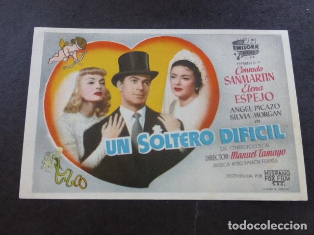 Cine: UN SOLTERO DIFICIL PROGRAMA DE MANO SIN PUBLICIDAD - Foto 1