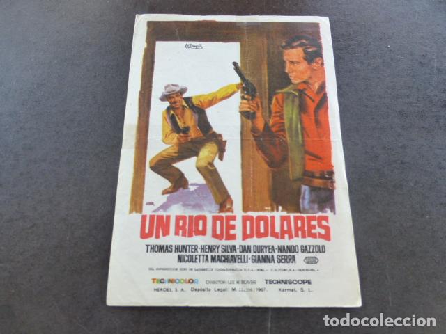 Cine: UN RIO DE DOLARES PROGRAMA DE MANO SIN PUBLICIDAD - Foto 1