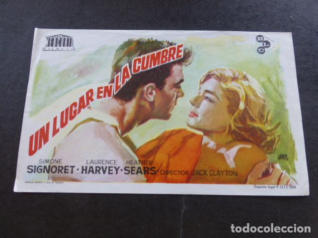 Cine: UN LUGAR EN LA CUMBRE PROGRAMA DE MANO SIN PUBLICIDAD - Foto 1