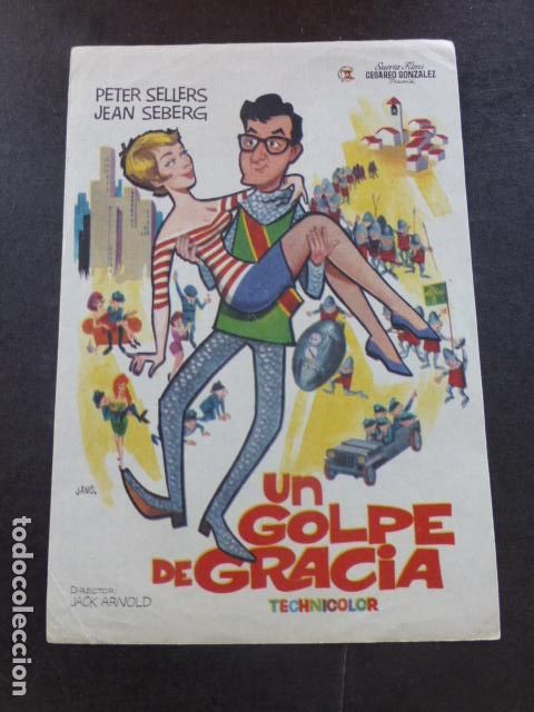 Cine: UN GOLPE DE GRACIA PROGRAMA DE MANO SIN PUBLICIDAD - Foto 1