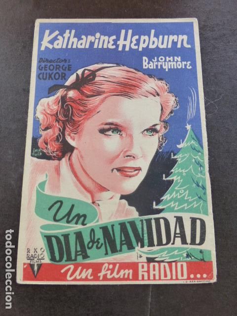Cine: UN DIA DE NAVIDAD PROGRAMA DE MANO SIN PUBLICIDAD - Foto 1