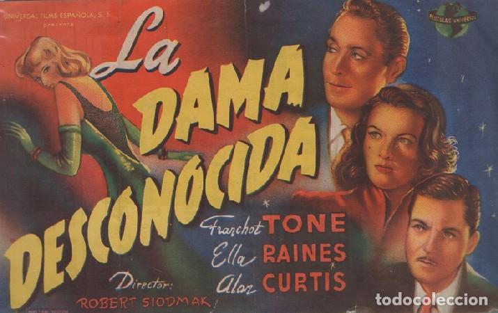 Cine: PROGRAMA DE CINE: LA DAMA DESCONOCIDA PC-5966 - Foto 1