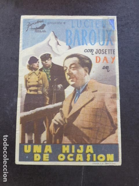 Cine: UNA HIJA DE OCASION PROGRAMA DE MANO SIN PUBLICIDAD - Foto 1