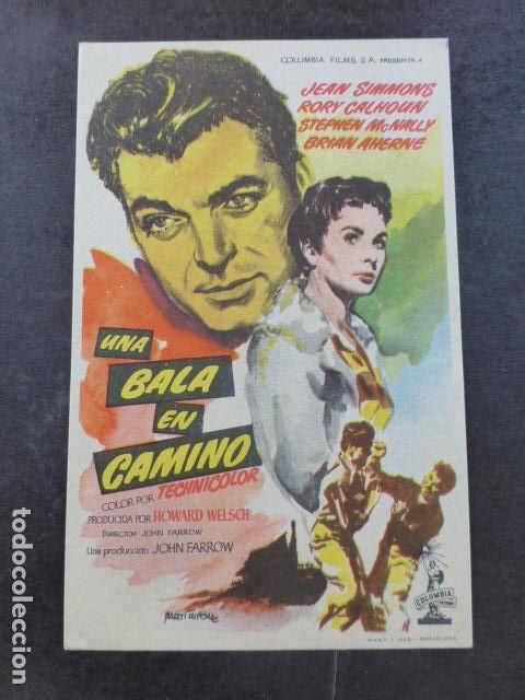 Cine: UNA BALA EN CAMINO PROGRAMA DE MANO SIN PUBLICIDAD - Foto 1