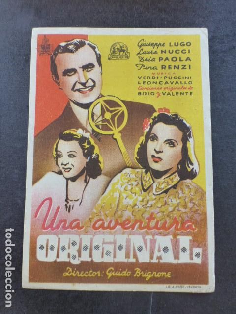 Cine: UNA AVENTURA ORIGINAL PROGRAMA DE MANO SIN PUBLICIDAD - Foto 1