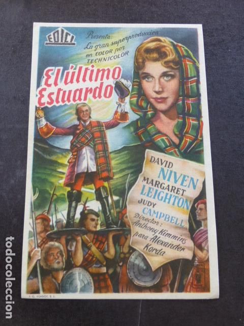 Cine: EL ULTIMO ESTUARDO PROGRAMA DE MANO SIN PUBLICIDAD - Foto 1